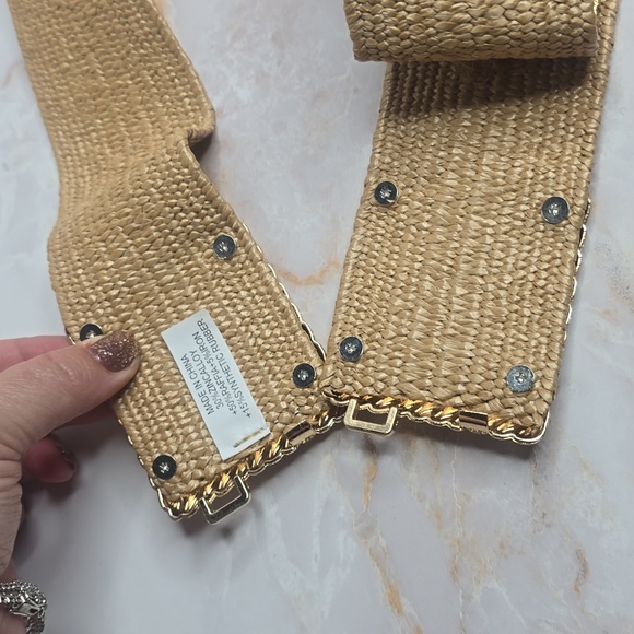 Gold elastic belt 2x new - Picture 3 of 6